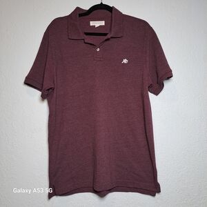 Aeropostale Men's Burgundy Polo Shirt